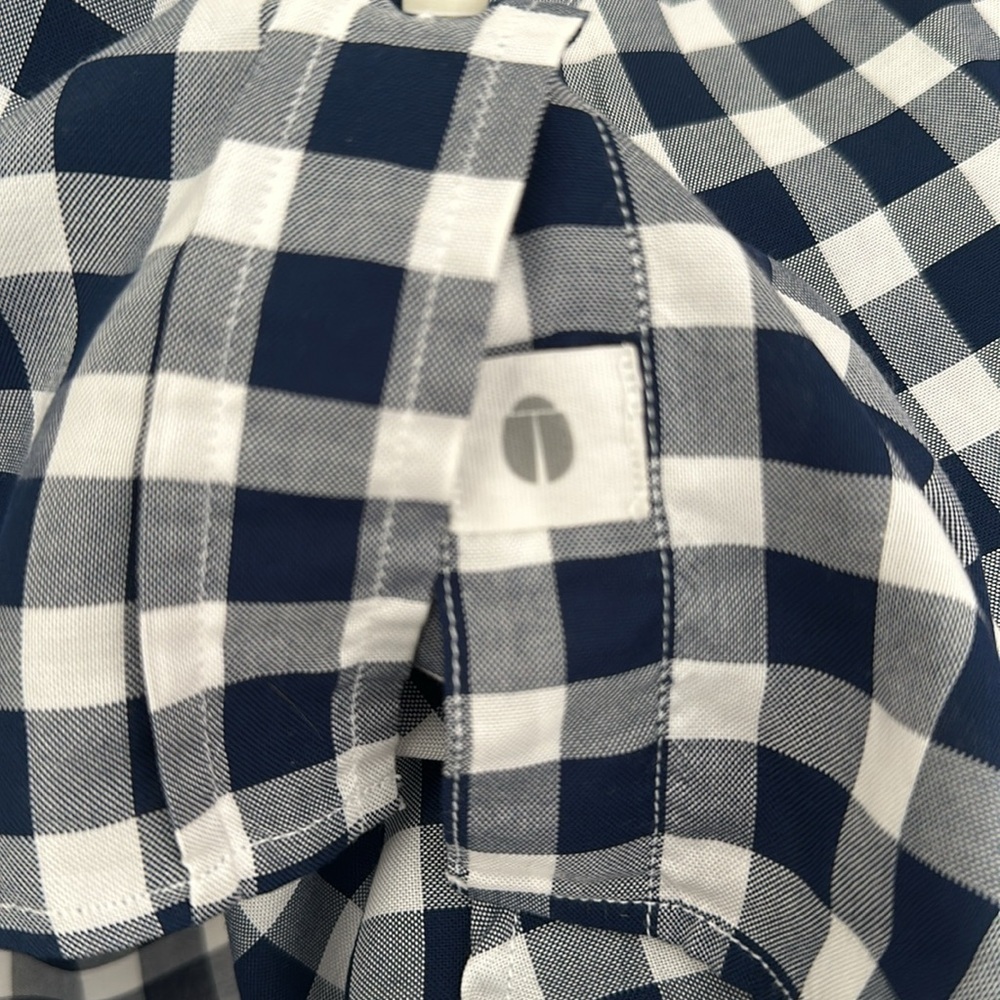 Grayson The Hero Button Down Shirt Long Sleeve Navy Check Sz XS Preppy Western - Picture 8 of 8